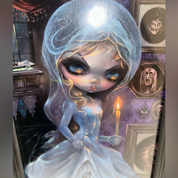 Haunted Mansion “The Bride Reborn” Framed Postcard - Picture 1 of 3